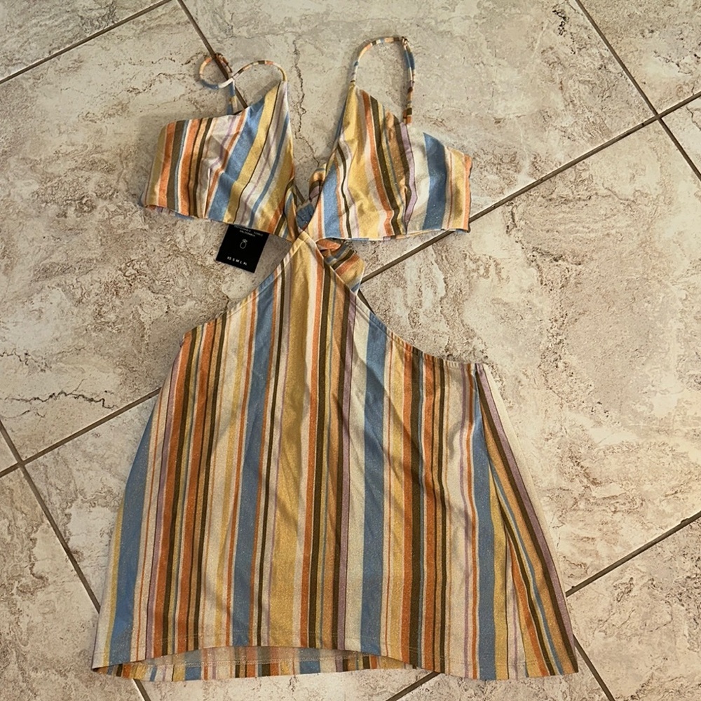 Skatie Striped Mini Dress - Picture 3 of 4